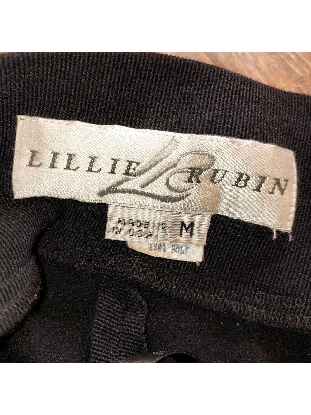 Vintage Lillie Rubin Black Cross Strap Slit Maxi Dress | Size M | 🔥 - Picture 2 of 7